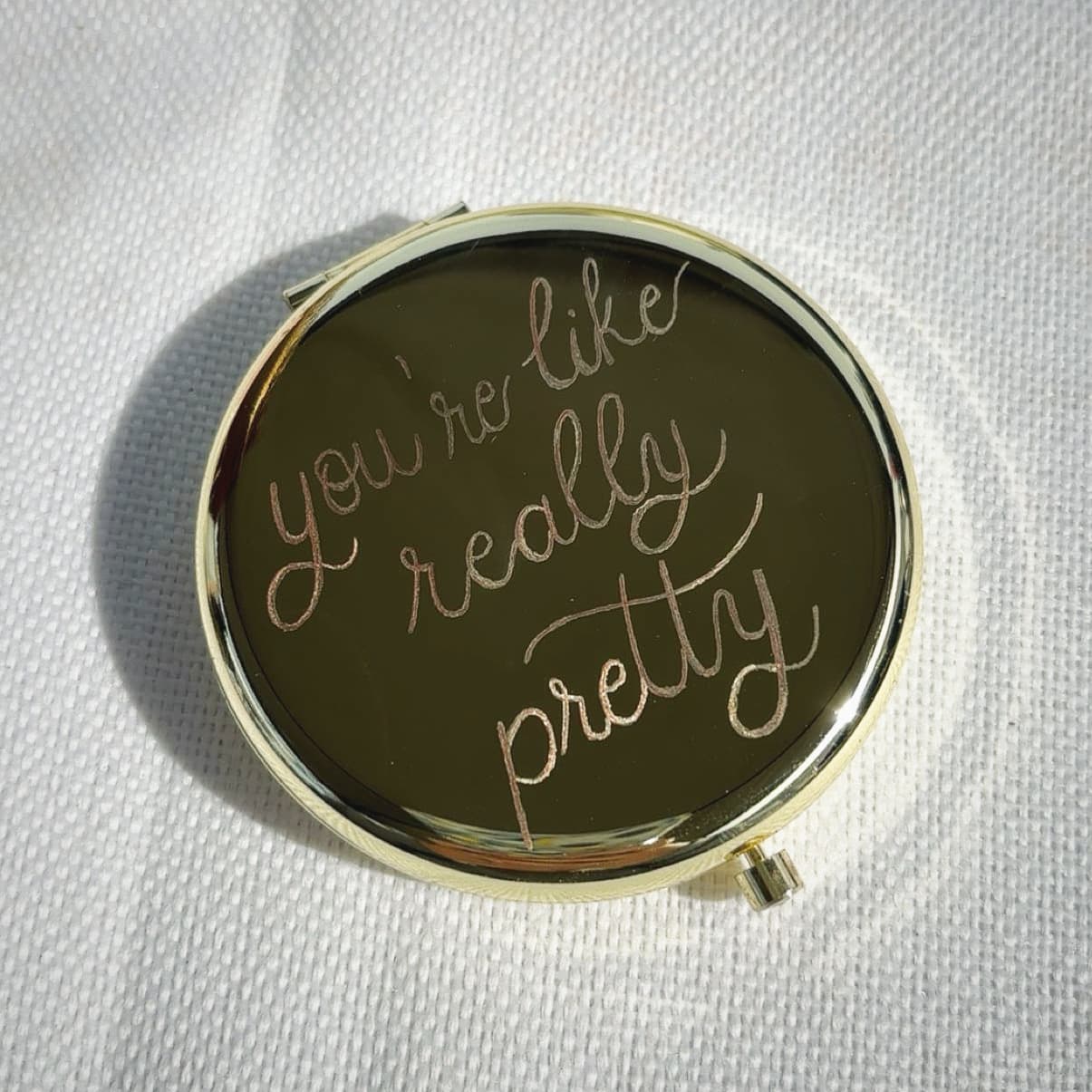 Custom calligraphy detail